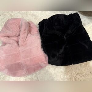 2 or 1 fluffy jacket